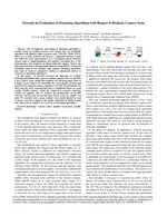 Towards an Evaluation of Denoising Algorithms with Respect to Realistic Camera Noise